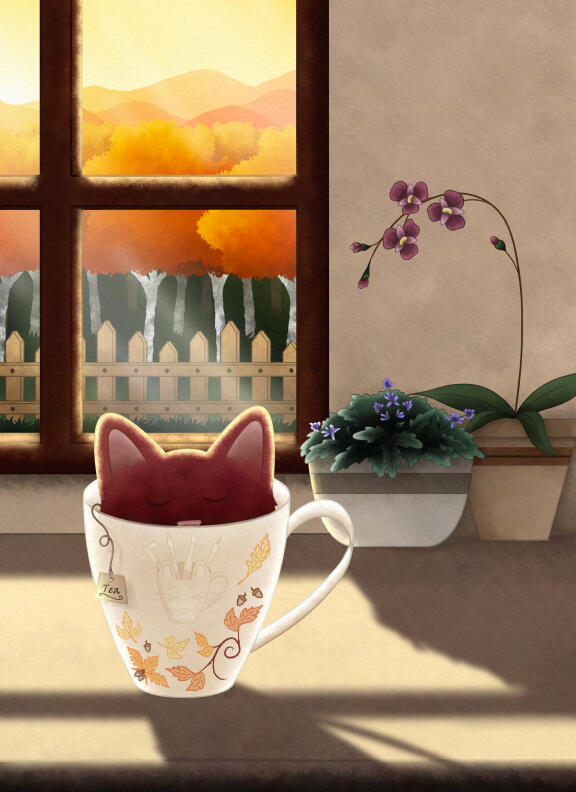 Kitty Tea Time